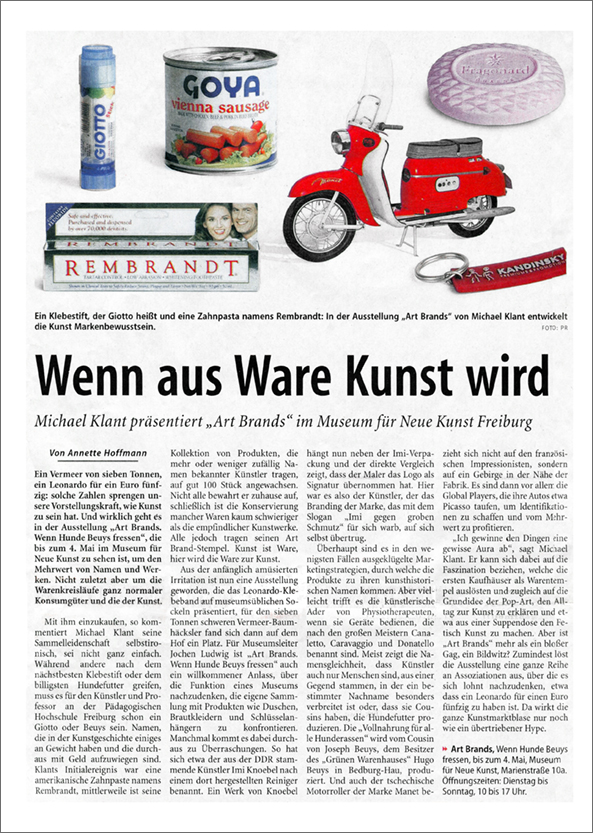 Wenn aus Ware Kunst wird thumb
